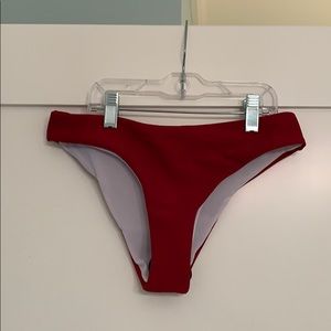 BRAND NEW red and white reversible bikini bottoms